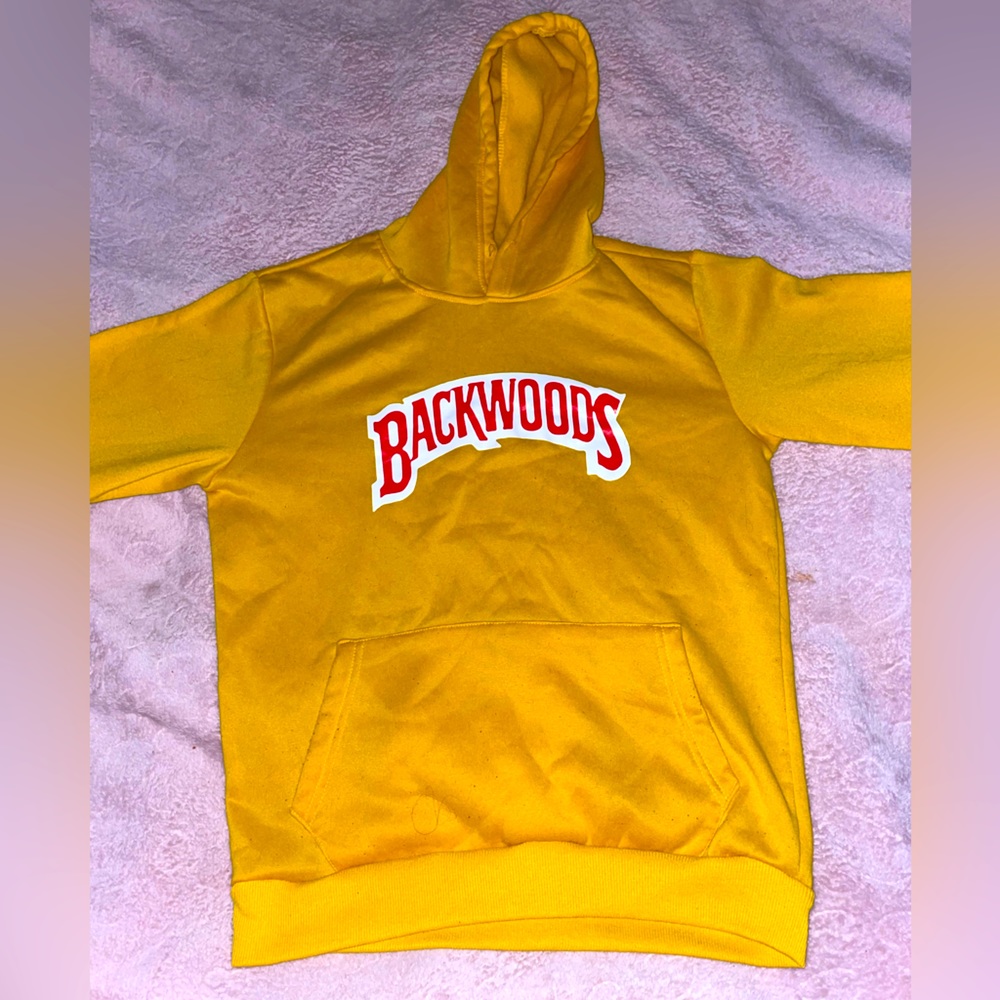 *** 3 FOR 30$ *** YELLOW BACKWOODS HOODIE / SWEATSHIRT 😎💛